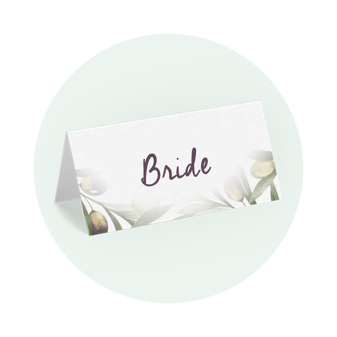 Olivia Place Setting cards